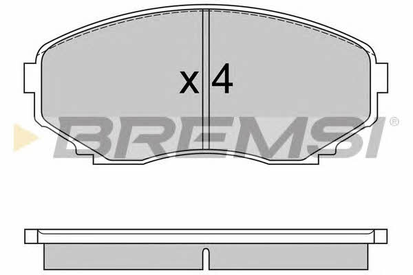 Bremsi BP2578 Scheibenbremsbeläge, Set BP2578: Kaufen Sie zu einem guten Preis in Polen bei 2407.PL!