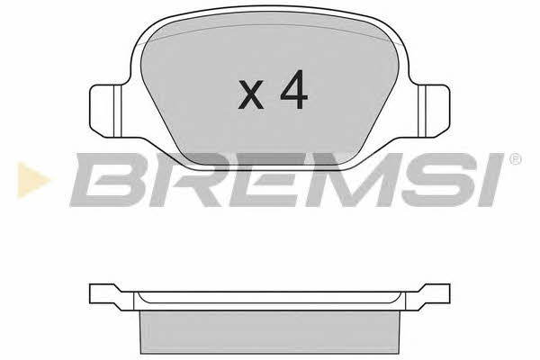 Bremsi BP2890 Тормозные колодки дисковые, комплект BP2890: Отличная цена - Купить в Польше на 2407.PL!