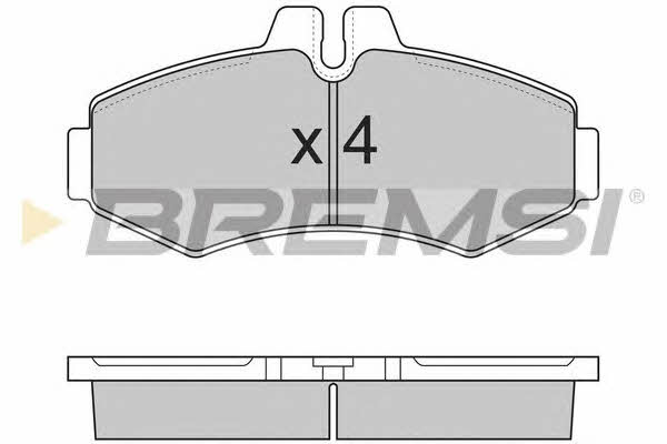 Bremsi BP2821 Brake Pad Set, disc brake BP2821: Buy near me in Poland at 2407.PL - Good price!