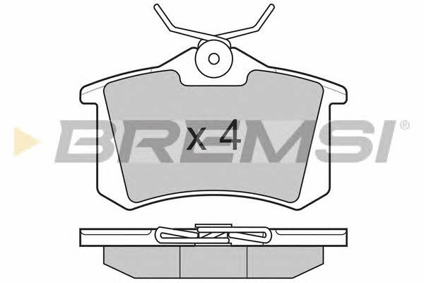 Bremsi BP3004 Rear disc brake pads, set BP3004: Buy near me in Poland at 2407.PL - Good price!