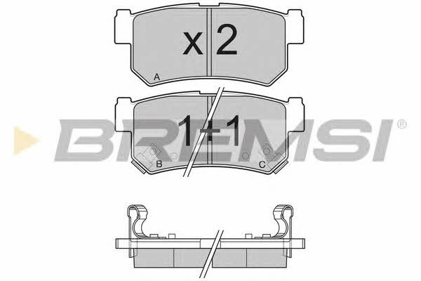 Bremsi BP3203 Гальмівні колодки, комплект BP3203: Приваблива ціна - Купити у Польщі на 2407.PL!