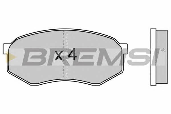 Bremsi BP2476 Тормозные колодки дисковые, комплект BP2476: Отличная цена - Купить в Польше на 2407.PL!