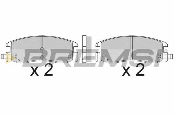 Bremsi BP2493 Brake Pad Set, disc brake BP2493: Buy near me in Poland at 2407.PL - Good price!