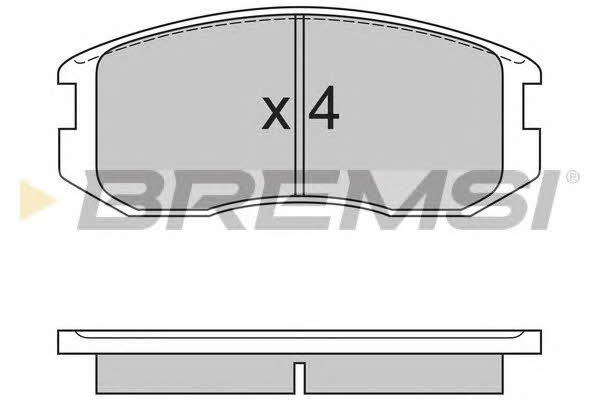Bremsi BP2558 Тормозные колодки дисковые, комплект BP2558: Отличная цена - Купить в Польше на 2407.PL!