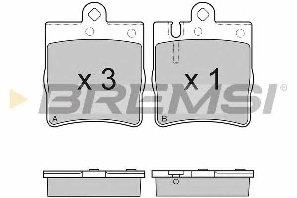 Bremsi BP2936 Brake Pad Set, disc brake BP2936: Buy near me in Poland at 2407.PL - Good price!