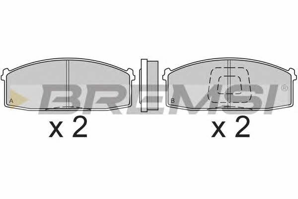 Bremsi BP2199 Brake Pad Set, disc brake BP2199: Buy near me in Poland at 2407.PL - Good price!