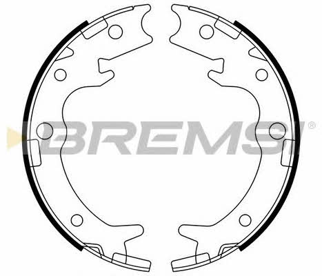 Bremsi GF0713 Parking brake shoes GF0713: Buy near me in Poland at 2407.PL - Good price!