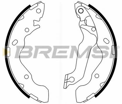 Bremsi GF0741 Brake shoe set GF0741: Buy near me in Poland at 2407.PL - Good price!