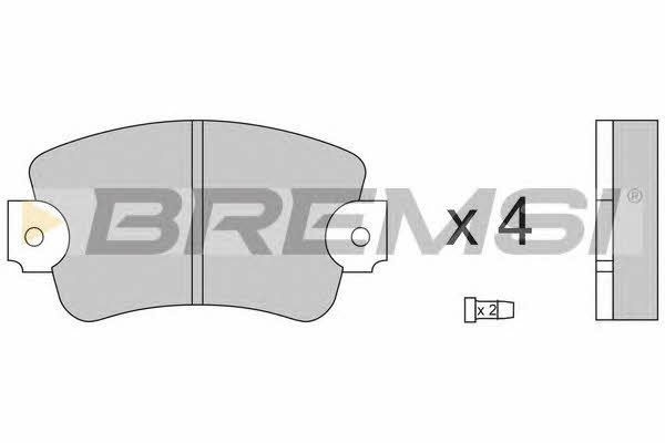 Bremsi BP2132 Brake Pad Set, disc brake BP2132: Buy near me in Poland at 2407.PL - Good price!