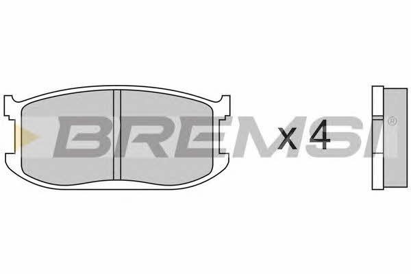 Bremsi BP2191 Тормозные колодки дисковые, комплект BP2191: Отличная цена - Купить в Польше на 2407.PL!