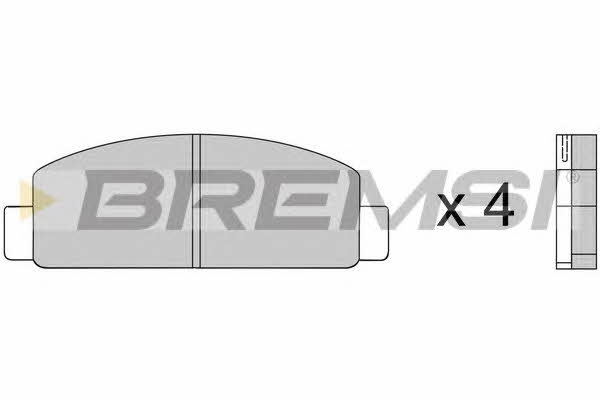 Bremsi BP2218 Brake Pad Set, disc brake BP2218: Buy near me in Poland at 2407.PL - Good price!