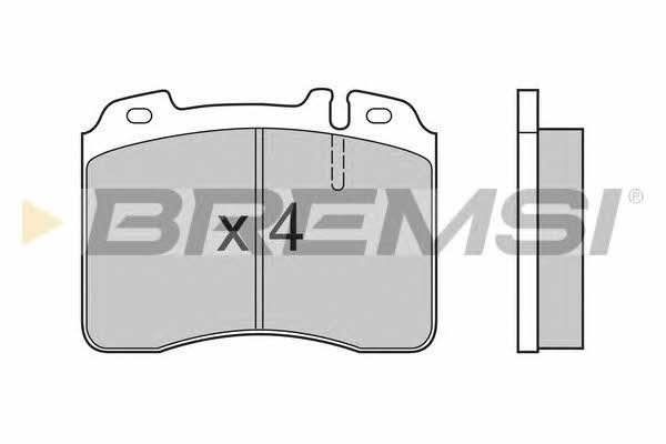 Bremsi BP2506 Brake Pad Set, disc brake BP2506: Buy near me at 2407.PL in Poland at an Affordable price!