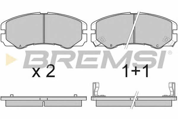 Bremsi BP2580 Brake Pad Set, disc brake BP2580: Buy near me in Poland at 2407.PL - Good price!