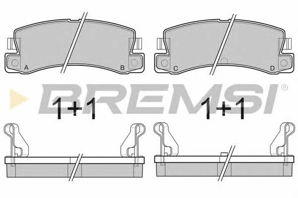 Bremsi BP2323 Brake Pad Set, disc brake BP2323: Buy near me in Poland at 2407.PL - Good price!