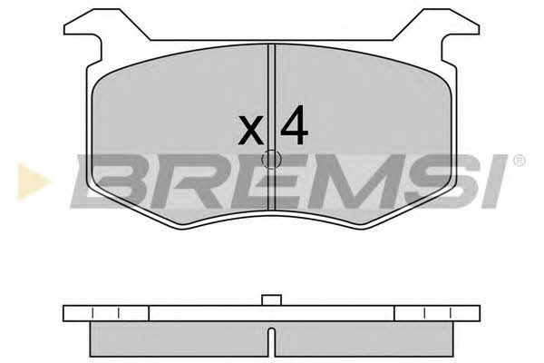 Bremsi BP2576 Brake Pad Set, disc brake BP2576: Buy near me in Poland at 2407.PL - Good price!