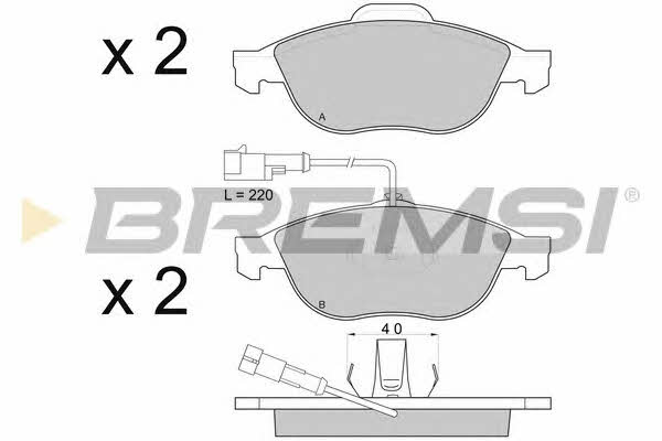 Bremsi BP2746 Brake Pad Set, disc brake BP2746: Buy near me in Poland at 2407.PL - Good price!