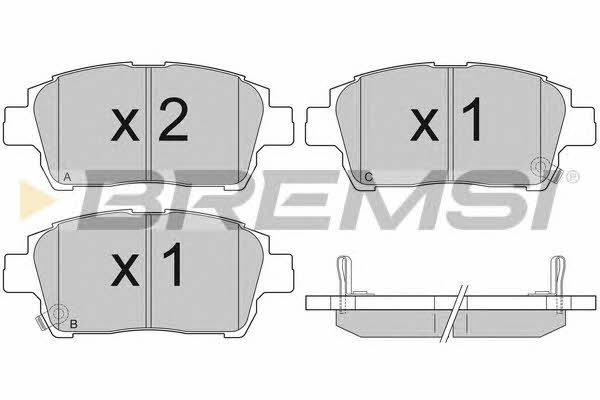 Bremsi BP2931 Тормозные колодки дисковые, комплект BP2931: Отличная цена - Купить в Польше на 2407.PL!