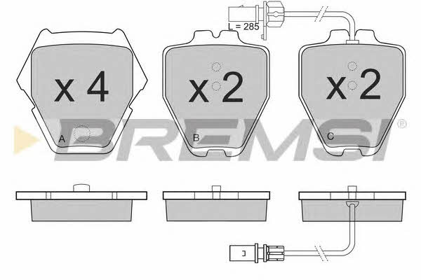 Bremsi BP3151 Brake Pad Set, disc brake BP3151: Buy near me in Poland at 2407.PL - Good price!