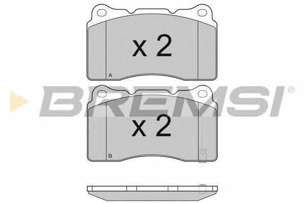 Bremsi BP3157 Brake Pad Set, disc brake BP3157: Buy near me in Poland at 2407.PL - Good price!