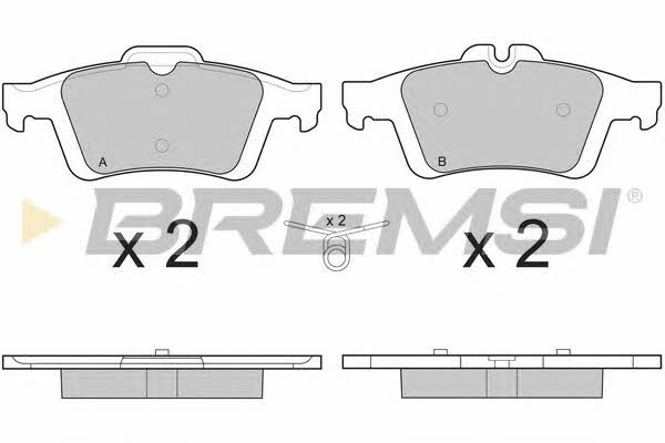 Bremsi BP3217 Brake Pad Set, disc brake BP3217: Buy near me in Poland at 2407.PL - Good price!