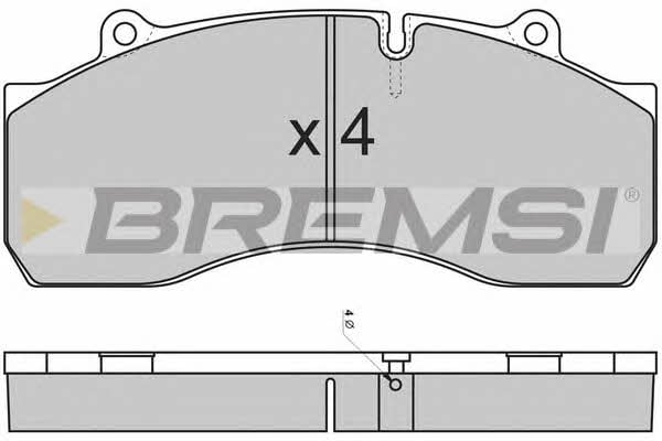 Bremsi BP7308 Brake Pad Set, disc brake BP7308: Buy near me in Poland at 2407.PL - Good price!