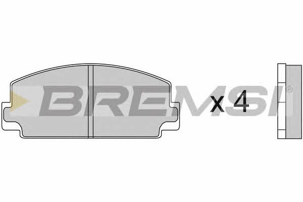 Bremsi BP2077 Тормозные колодки дисковые, комплект BP2077: Отличная цена - Купить в Польше на 2407.PL!