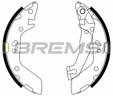Bremsi GF0740 Brake shoe set GF0740: Buy near me in Poland at 2407.PL - Good price!