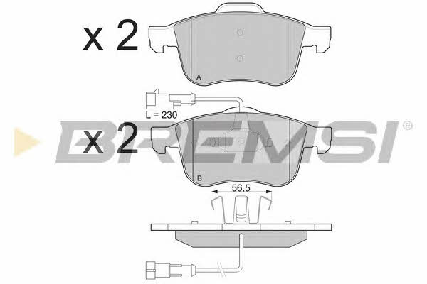 Bremsi BP3231 Brake Pad Set, disc brake BP3231: Buy near me in Poland at 2407.PL - Good price!