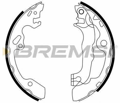 Bremsi GF0238 Brake shoe set GF0238: Buy near me in Poland at 2407.PL - Good price!