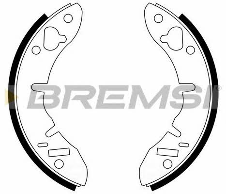 Bremsi GF0262 Колодки тормозные барабанные, комплект GF0262: Отличная цена - Купить в Польше на 2407.PL!
