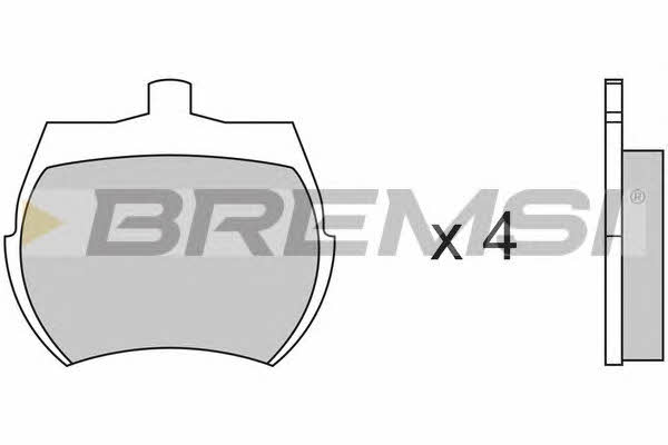 Bremsi BP2012 Brake Pad Set, disc brake BP2012: Buy near me in Poland at 2407.PL - Good price!