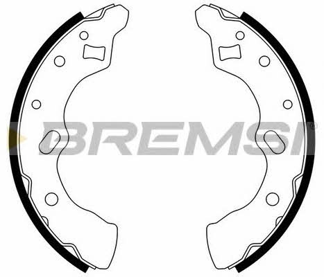 Bremsi GF0790 Brake shoe set GF0790: Buy near me in Poland at 2407.PL - Good price!