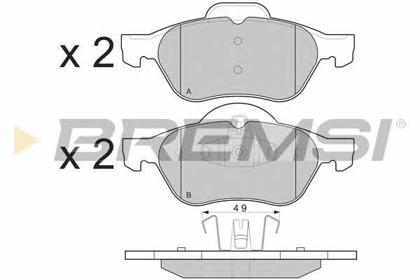 Bremsi BP3264 Brake Pad Set, disc brake BP3264: Buy near me in Poland at 2407.PL - Good price!