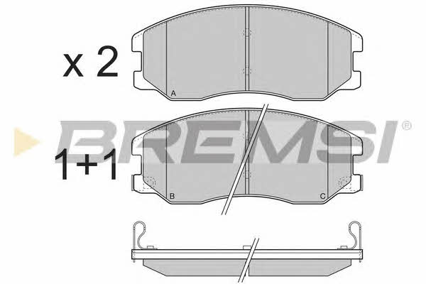 Bremsi BP3303 Brake Pad Set, disc brake BP3303: Buy near me in Poland at 2407.PL - Good price!