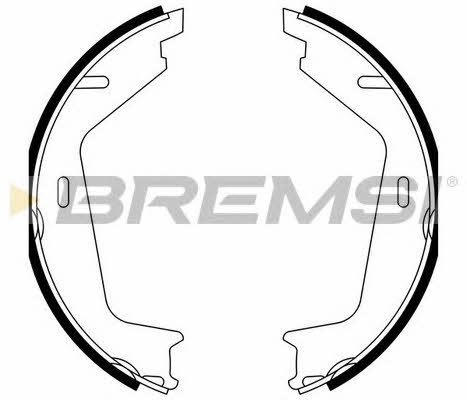 Bremsi GF0608A Parking brake shoes GF0608A: Buy near me in Poland at 2407.PL - Good price!
