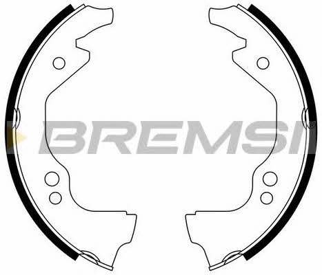 Bremsi GF0143 Колодки тормозные барабанные, комплект GF0143: Отличная цена - Купить в Польше на 2407.PL!