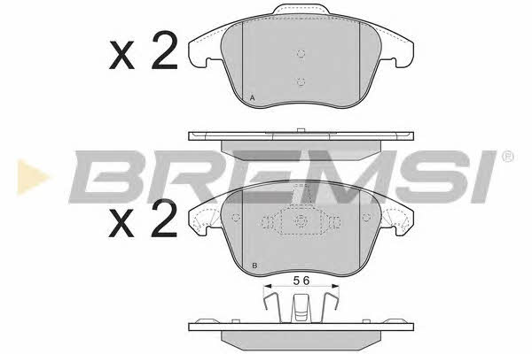 Bremsi BP3330 Brake Pad Set, disc brake BP3330: Buy near me in Poland at 2407.PL - Good price!