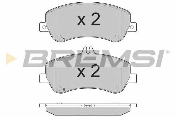 Bremsi BP3385 Brake Pad Set, disc brake BP3385: Buy near me in Poland at 2407.PL - Good price!
