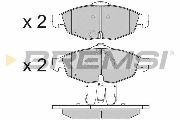 Bremsi BP3346 Brake Pad Set, disc brake BP3346: Buy near me in Poland at 2407.PL - Good price!