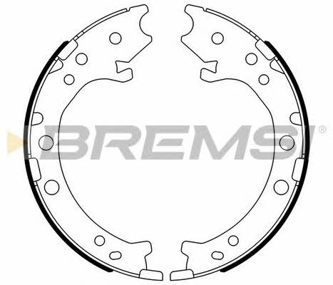 Bremsi GF0715 Колодки тормозные стояночного тормоза GF0715: Отличная цена - Купить в Польше на 2407.PL!