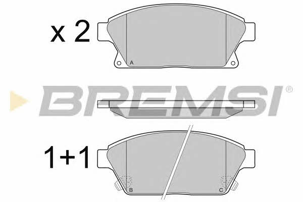 Bremsi BP3405 Brake Pad Set, disc brake BP3405: Buy near me in Poland at 2407.PL - Good price!