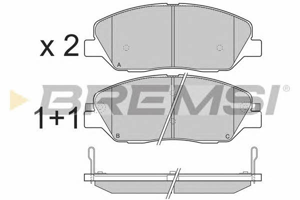 Bremsi BP3313 Brake Pad Set, disc brake BP3313: Buy near me in Poland at 2407.PL - Good price!