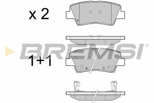 Bremsi BP3456 Brake Pad Set, disc brake BP3456: Buy near me in Poland at 2407.PL - Good price!