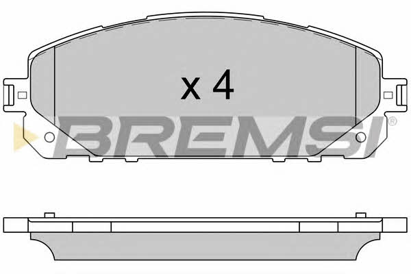 Bremsi BP3605 Brake Pad Set, disc brake BP3605: Buy near me in Poland at 2407.PL - Good price!