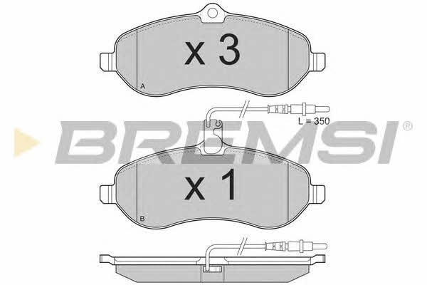 Bremsi BP3283 Brake Pad Set, disc brake BP3283: Buy near me in Poland at 2407.PL - Good price!