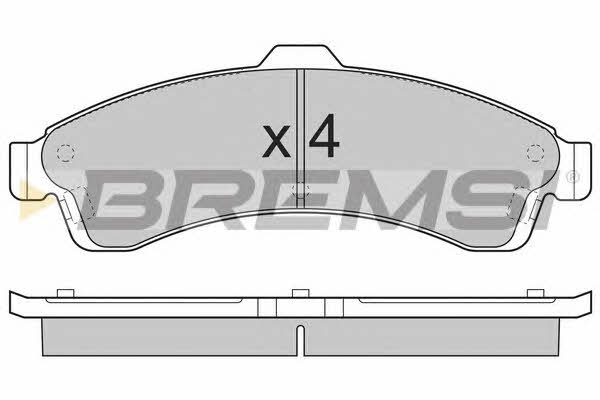 Bremsi BP3308 Тормозные колодки дисковые, комплект BP3308: Отличная цена - Купить в Польше на 2407.PL!