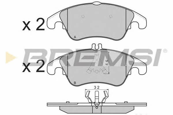 Bremsi BP3317 Brake Pad Set, disc brake BP3317: Buy near me in Poland at 2407.PL - Good price!