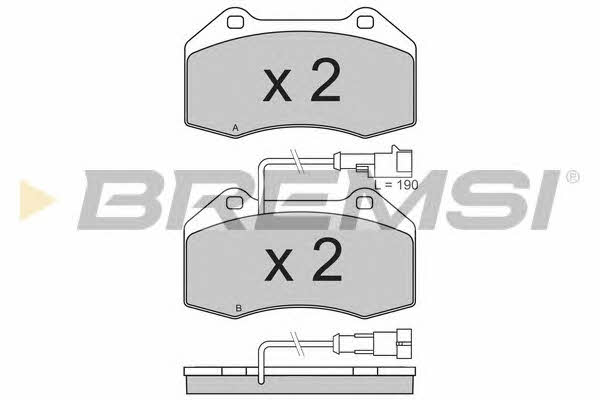 Bremsi BP3354 Brake Pad Set, disc brake BP3354: Buy near me in Poland at 2407.PL - Good price!