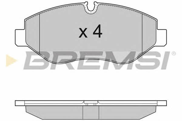Bremsi BP3292 Brake Pad Set, disc brake BP3292: Buy near me in Poland at 2407.PL - Good price!