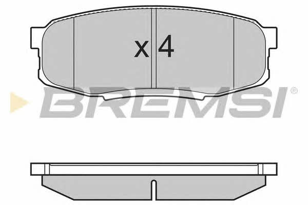 Bremsi BP3382 Brake Pad Set, disc brake BP3382: Buy near me in Poland at 2407.PL - Good price!